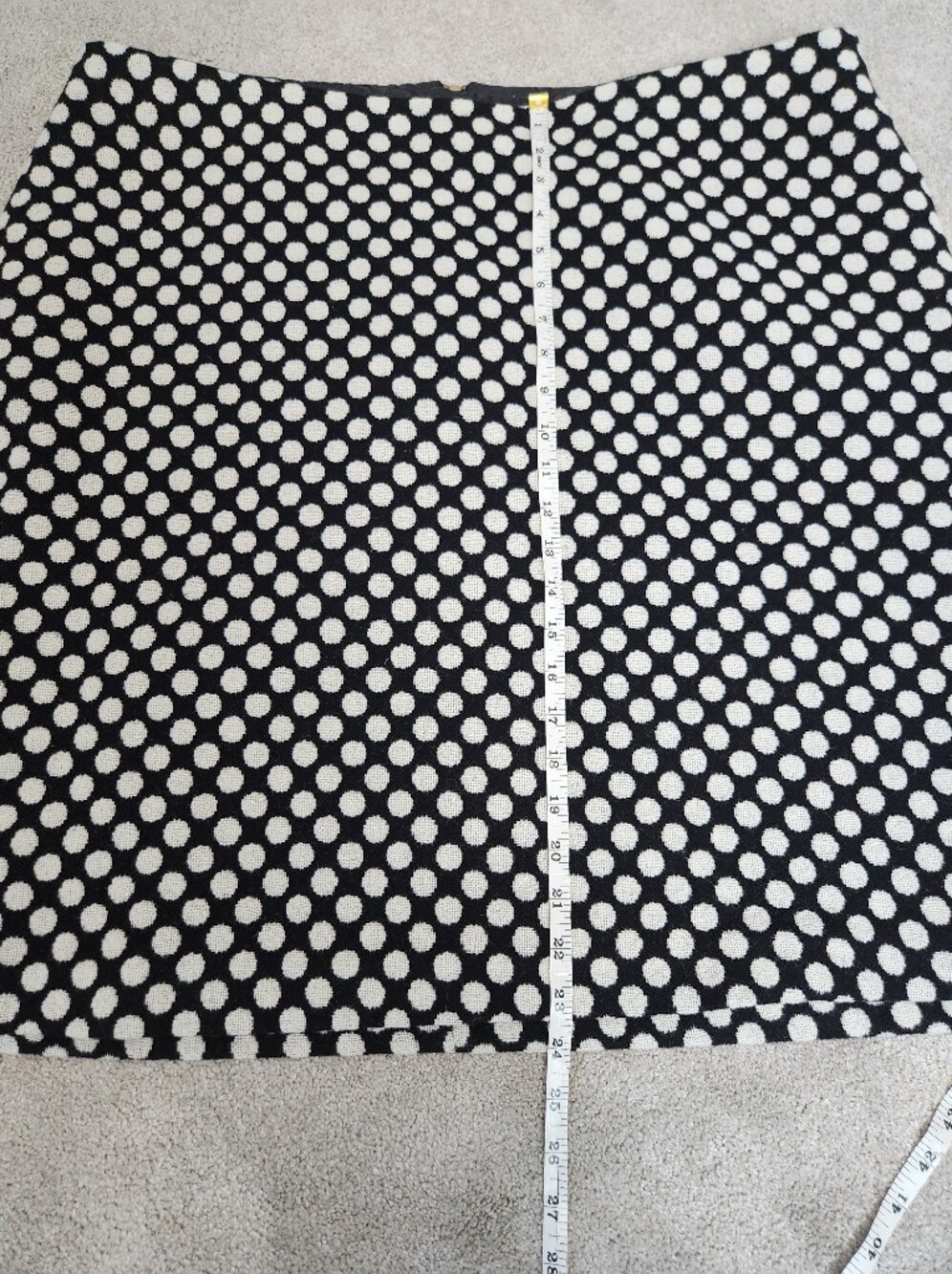 Boden Polka Dot Wool Blend Skirt Sz 18 Professional Workwear Academia Preppy - Picture 12 of 14